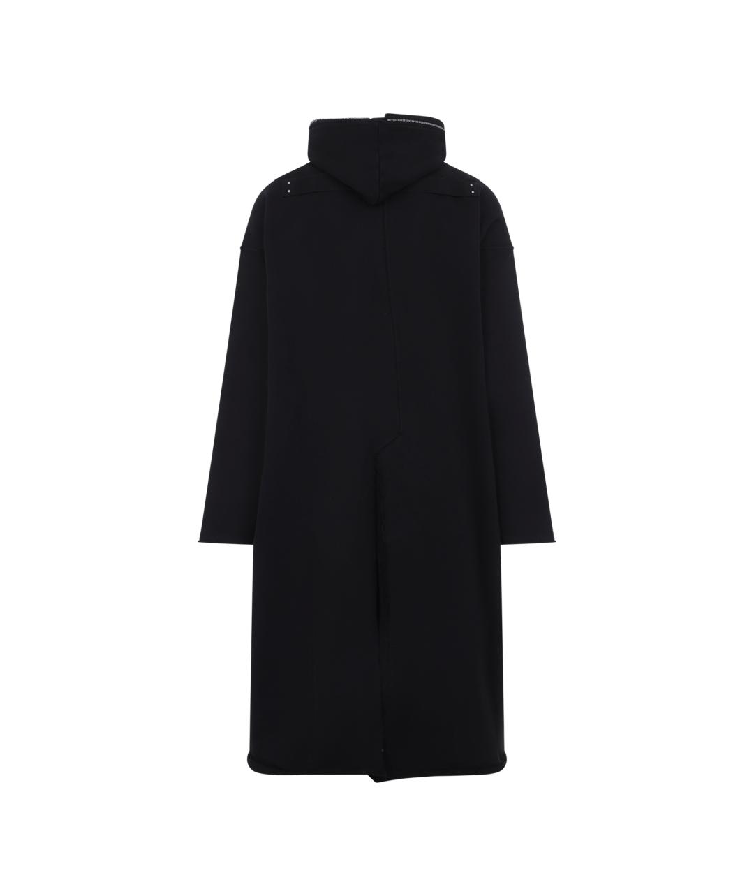 RICK OWENS DRKSHDW Черное хлопковое пальто, фото 2