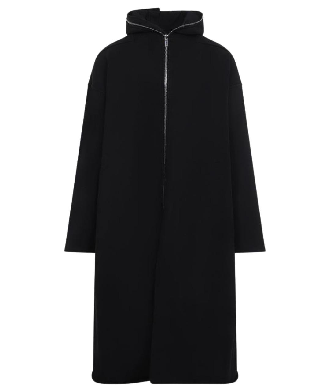RICK OWENS DRKSHDW Черное хлопковое пальто, фото 1