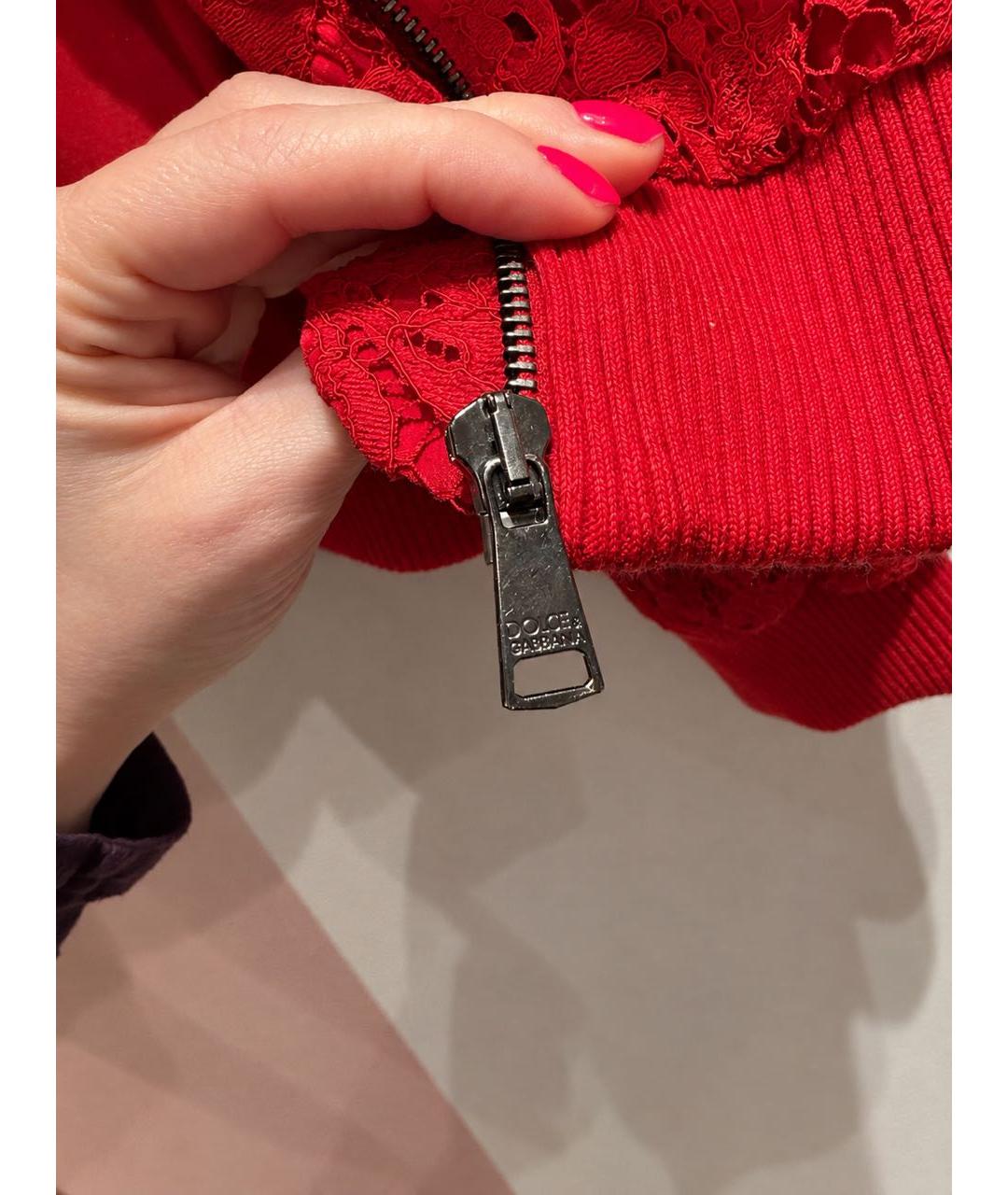 DOLCE&GABBANA Красный хлопковый джемпер / свитер, фото 4