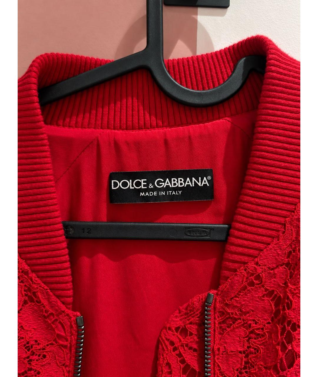DOLCE&GABBANA Красный хлопковый джемпер / свитер, фото 3