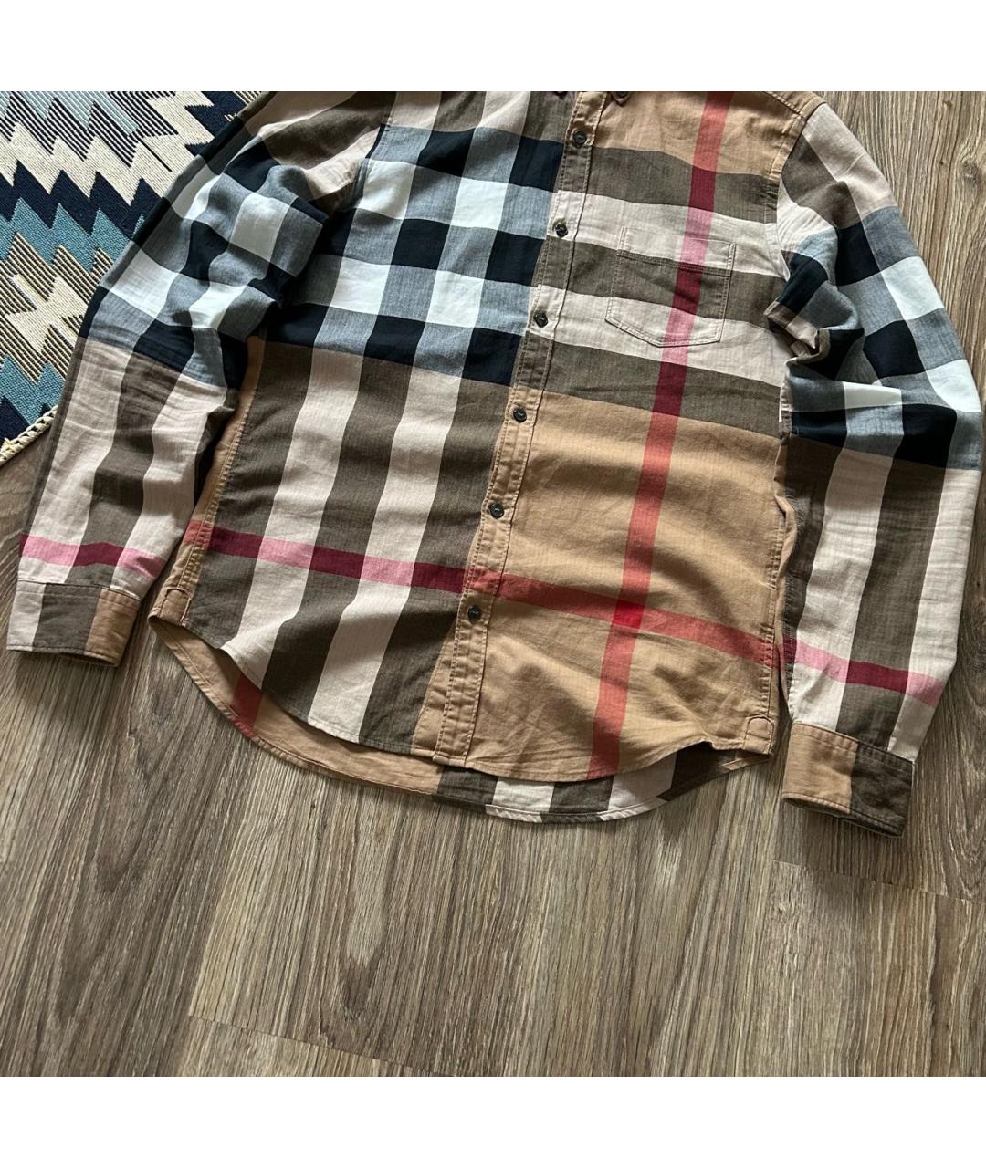 BURBERRY Хлопковая кэжуал рубашка, фото 3