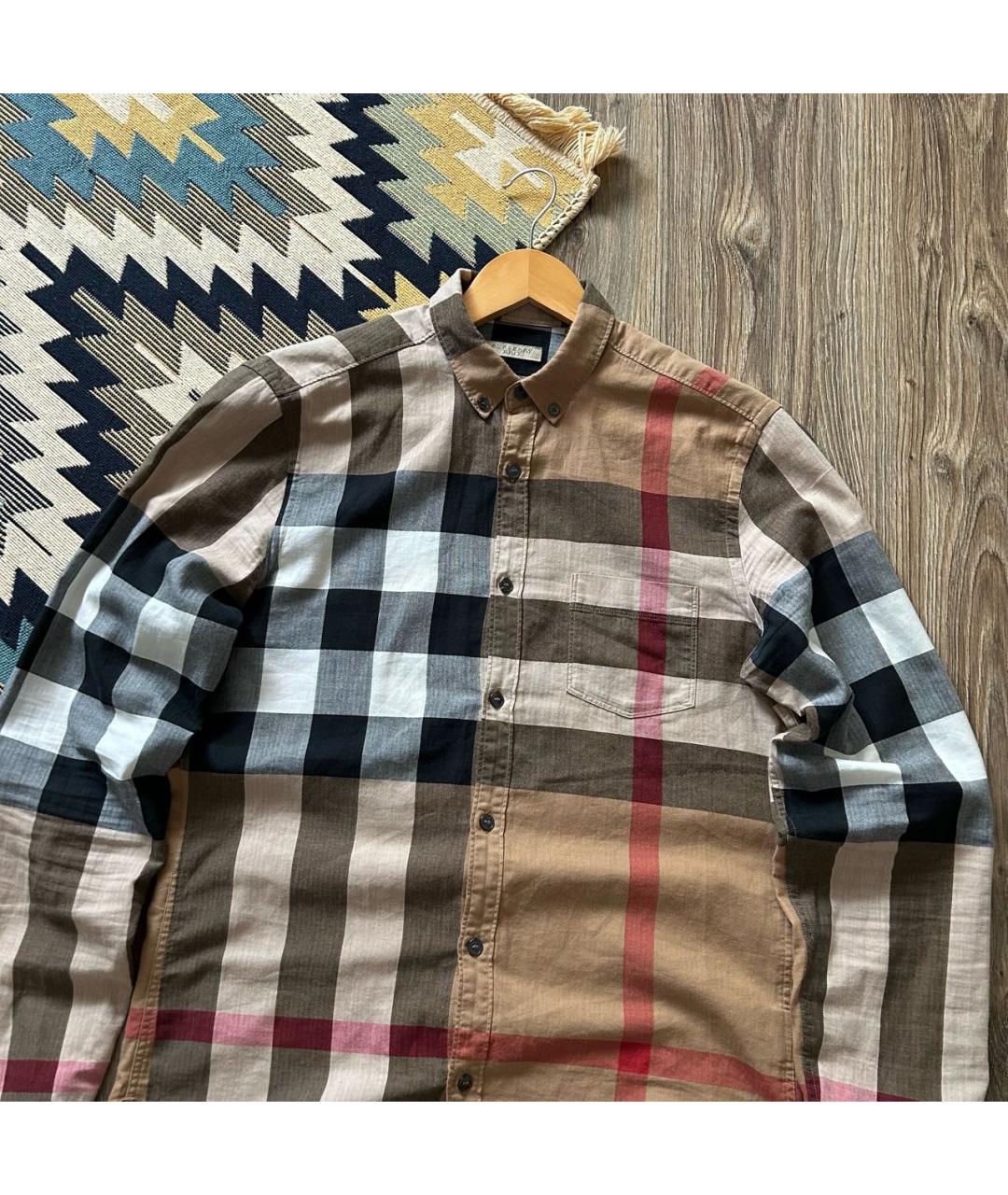 BURBERRY Хлопковая кэжуал рубашка, фото 2