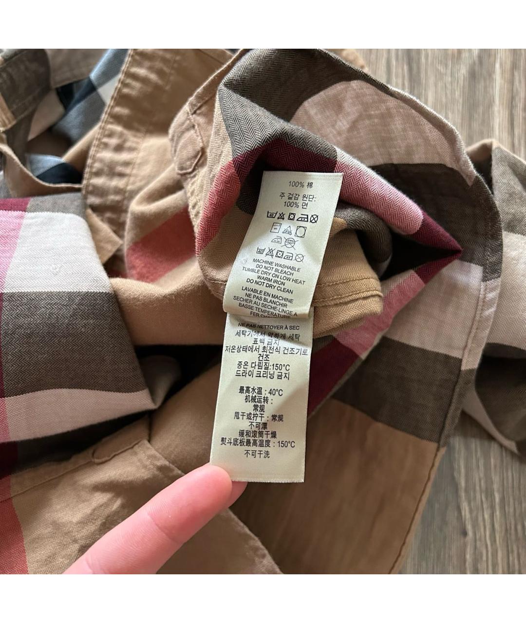 BURBERRY Хлопковая кэжуал рубашка, фото 7