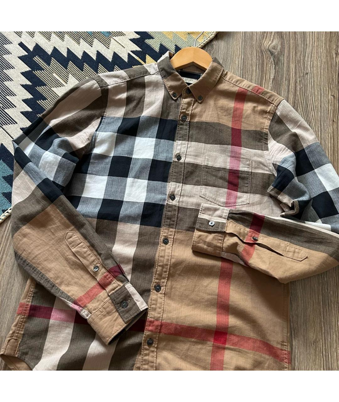 BURBERRY Хлопковая кэжуал рубашка, фото 4