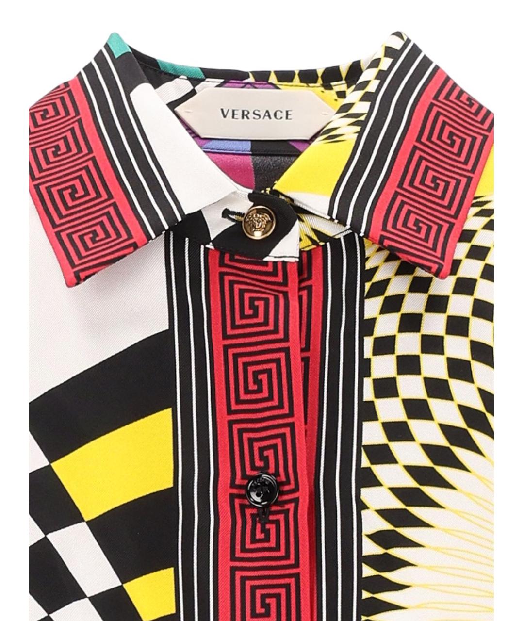 VERSACE Мульти шелковая рубашка, фото 3