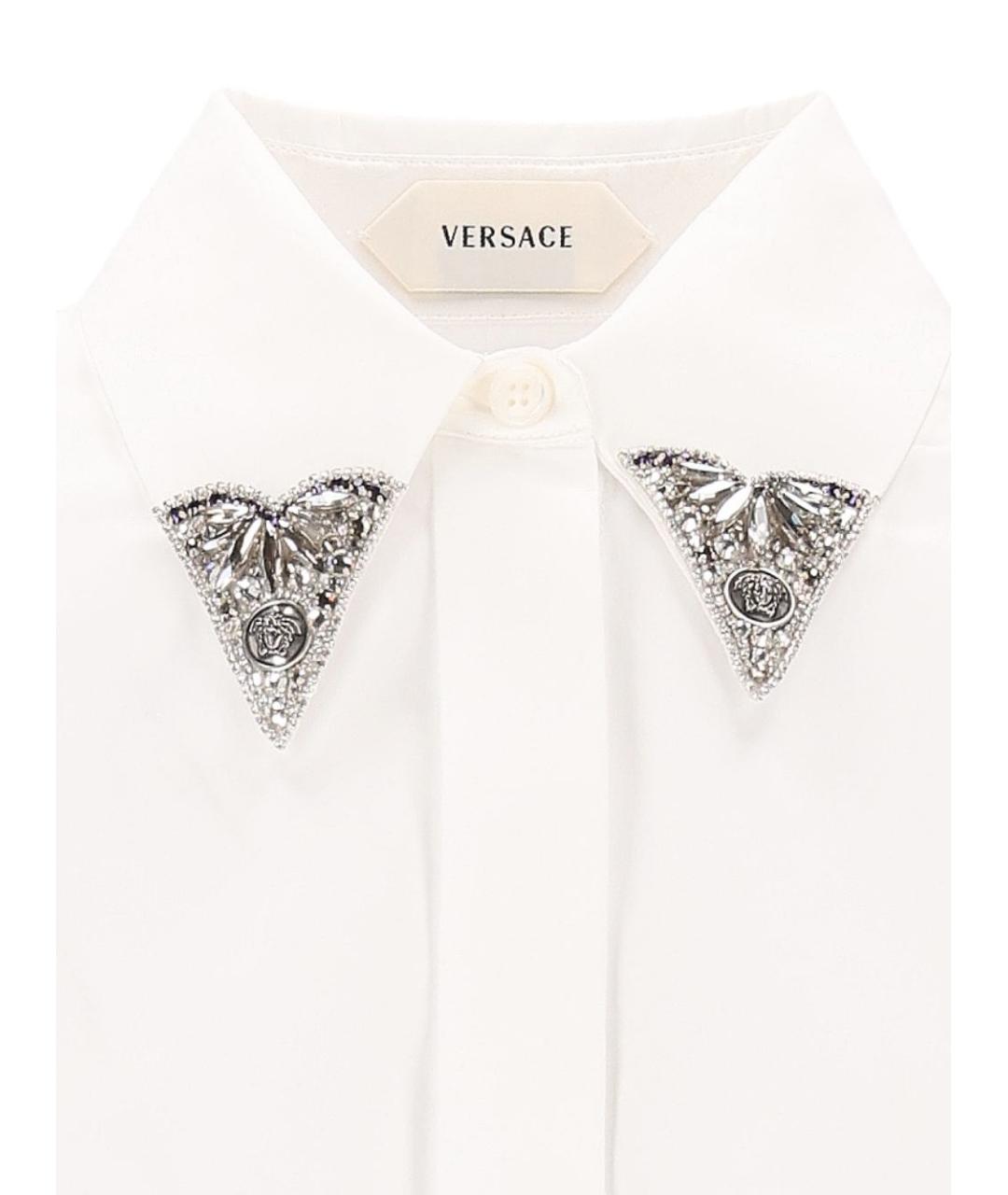 VERSACE Белая хлопковая рубашка, фото 3