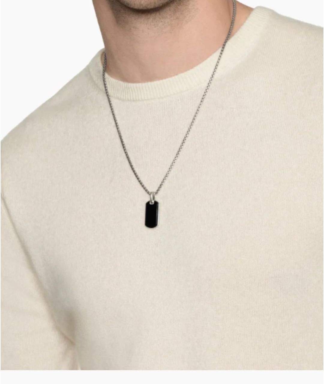 David Yurman Серебряная серебряная цепочка/подвеска, фото 4