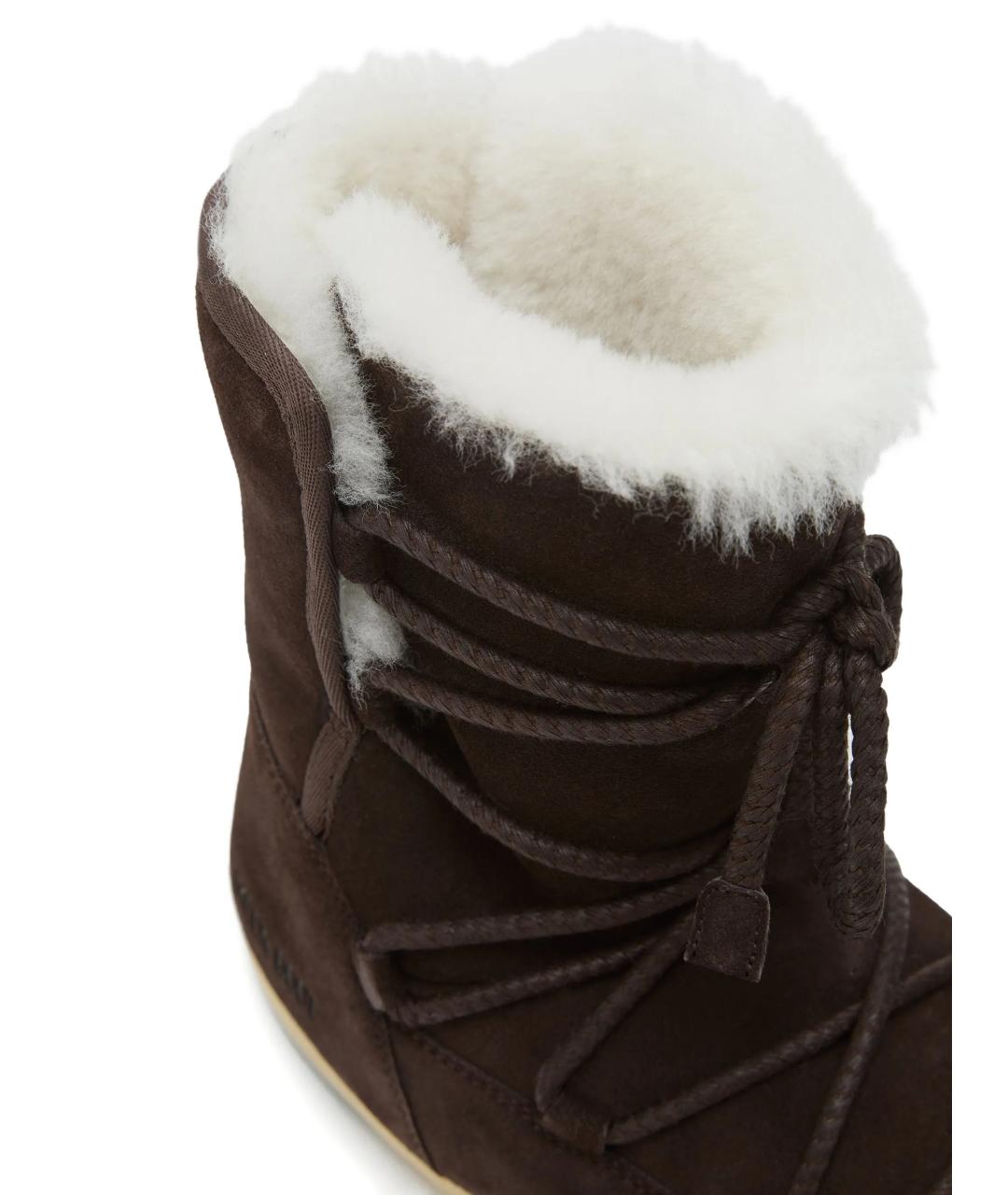 MOON BOOT Коричневые синтетические сапоги, фото 4