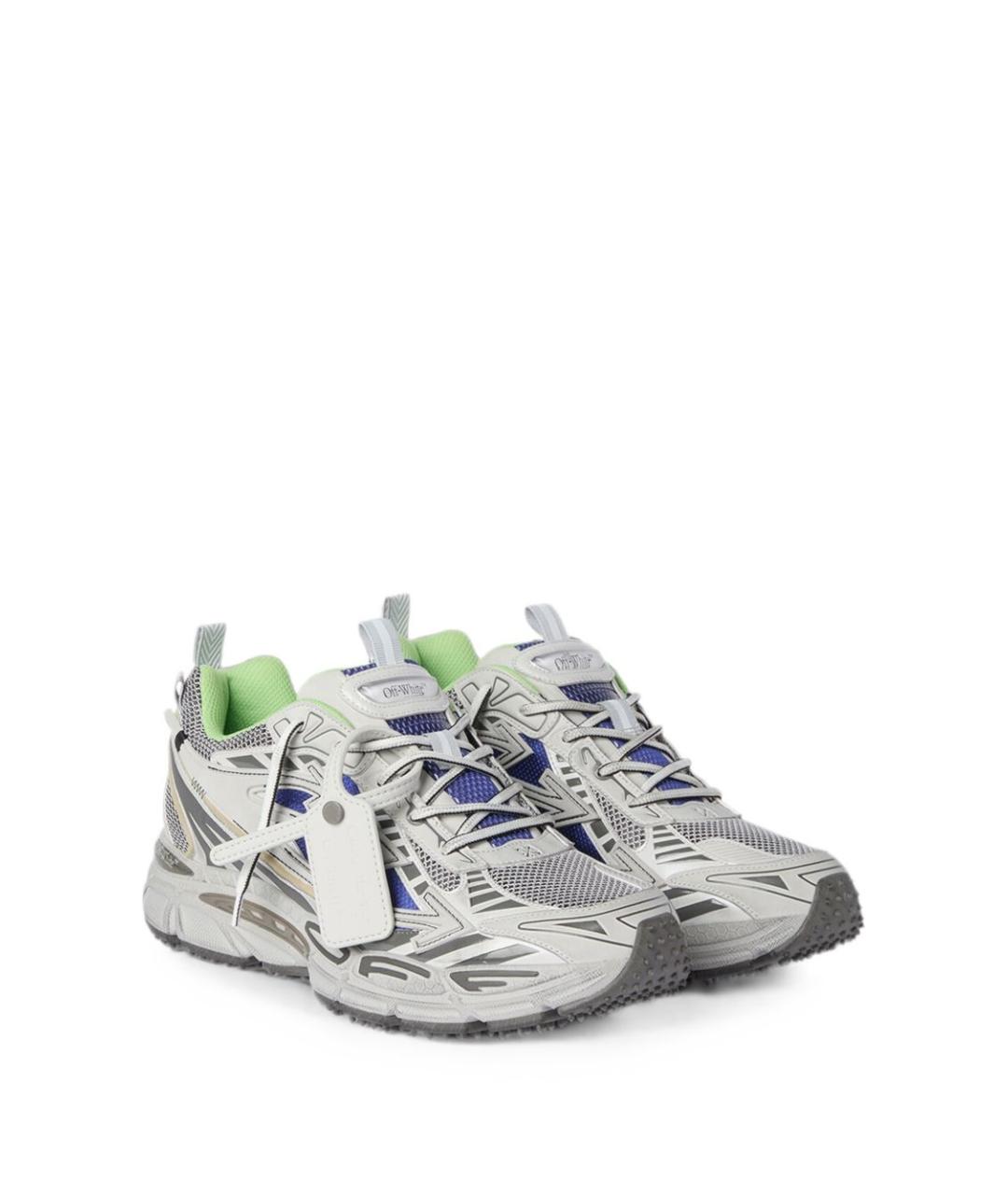 OFF-WHITE Мульти текстильные низкие кроссовки / кеды, фото 4