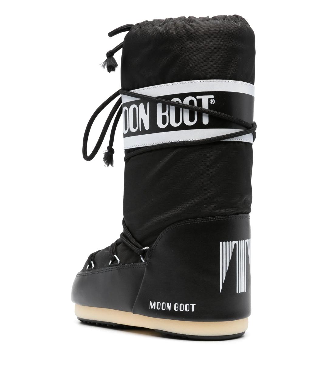 MOON BOOT Черные синтетические сапоги, фото 3