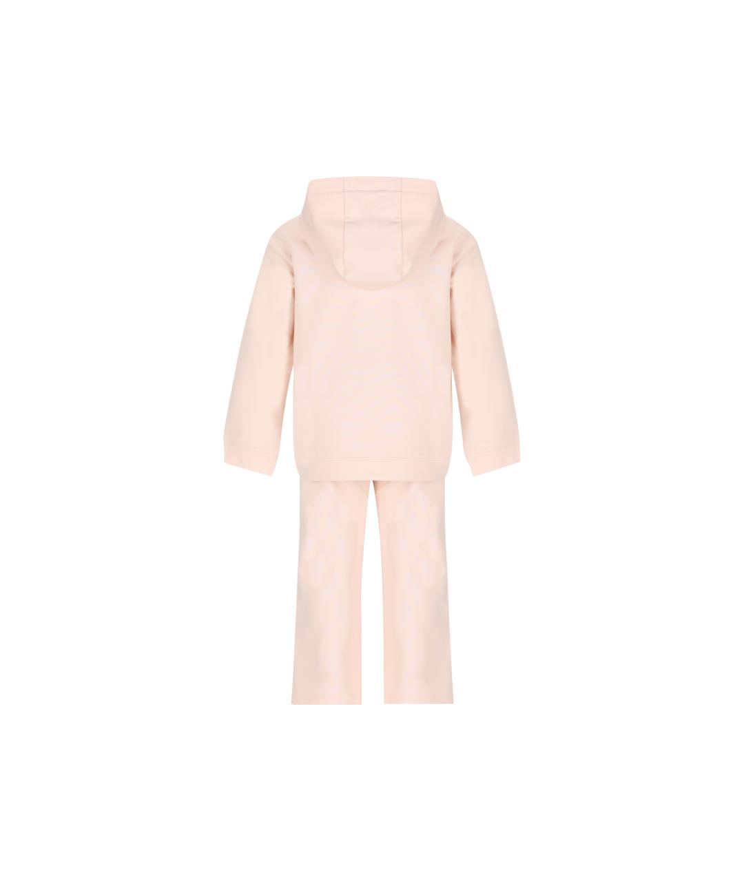 MONCLER KIDS Розовый хлопковый комплект, фото 2