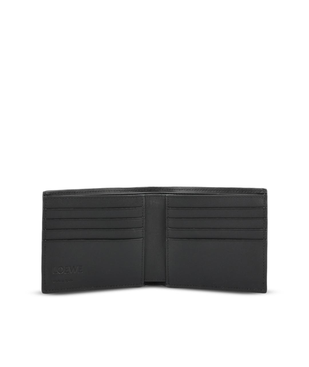 LOEWE Черный кожаный кошелек, фото 4