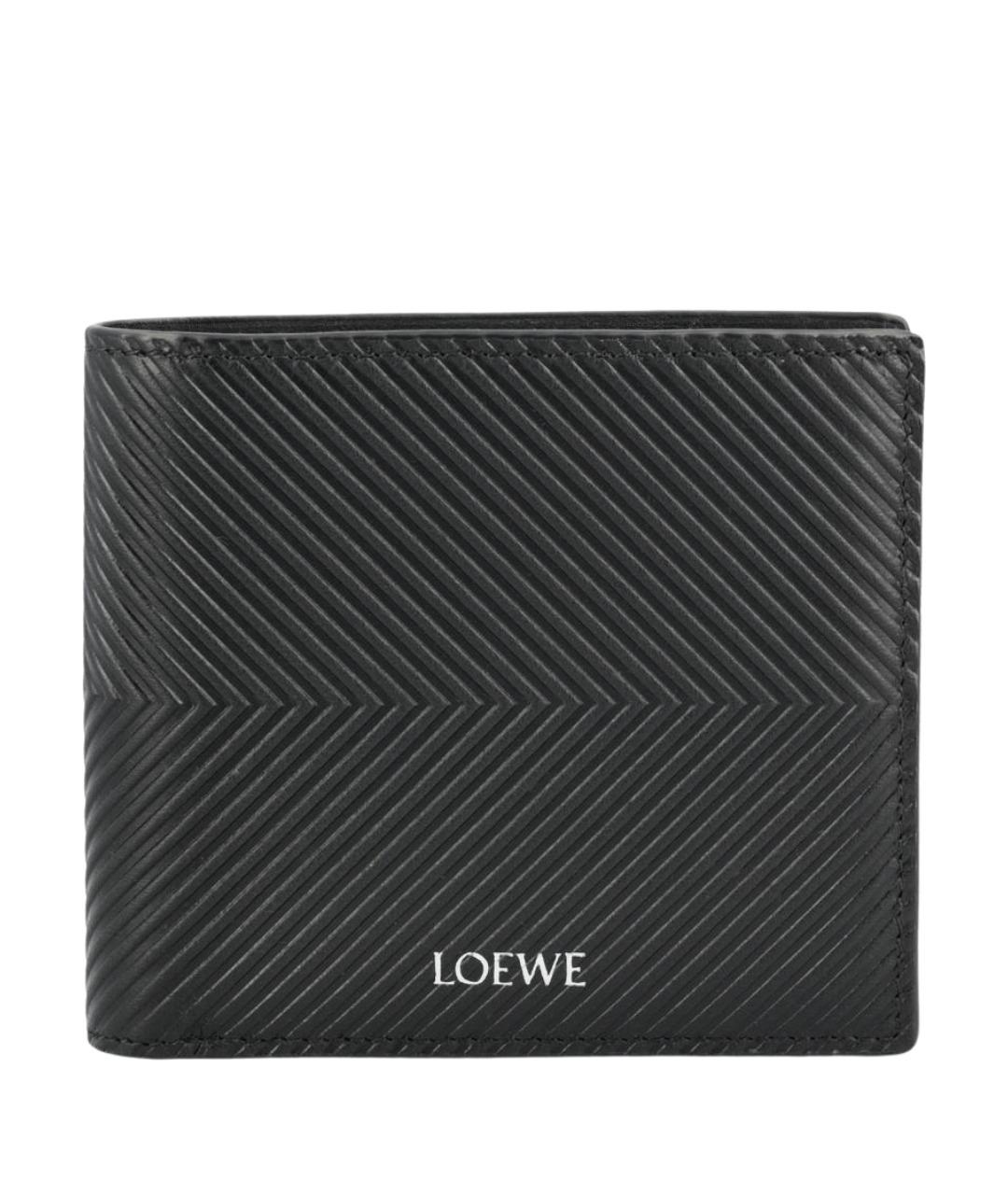 LOEWE Черный кожаный кошелек, фото 1