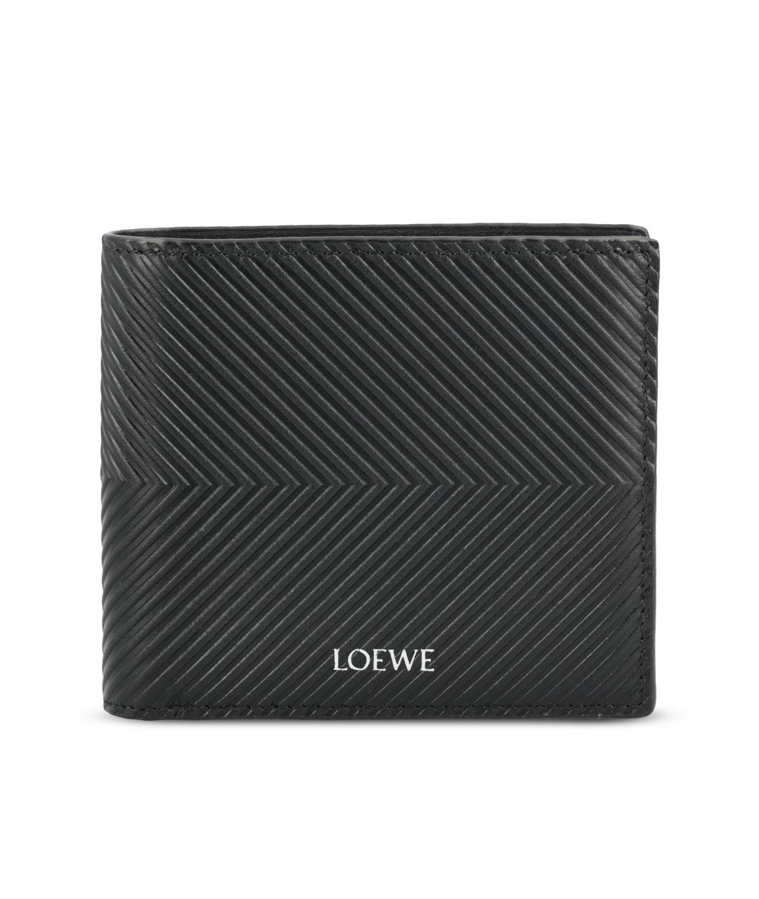 LOEWE Черный кожаный кошелек, фото 5
