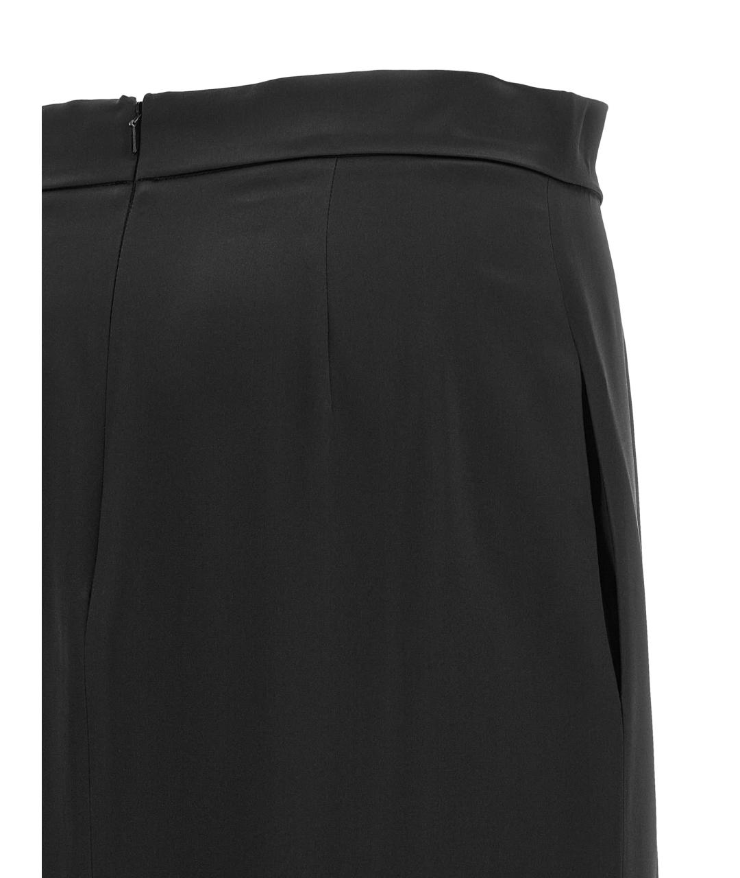 MAX MARA Черная шелковая юбка макси, фото 4