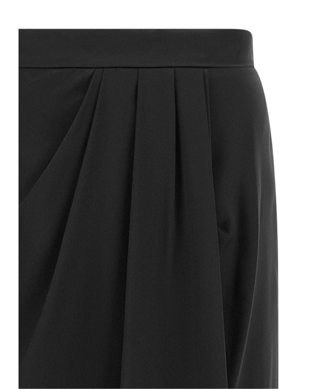 MAX MARA Черная шелковая юбка макси, фото 3