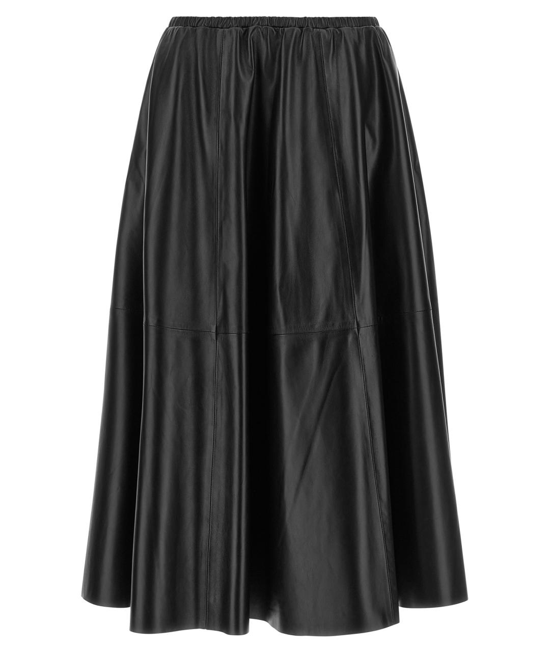 ALBERTA FERRETTI Черная полиэстеровая юбка макси, фото 1