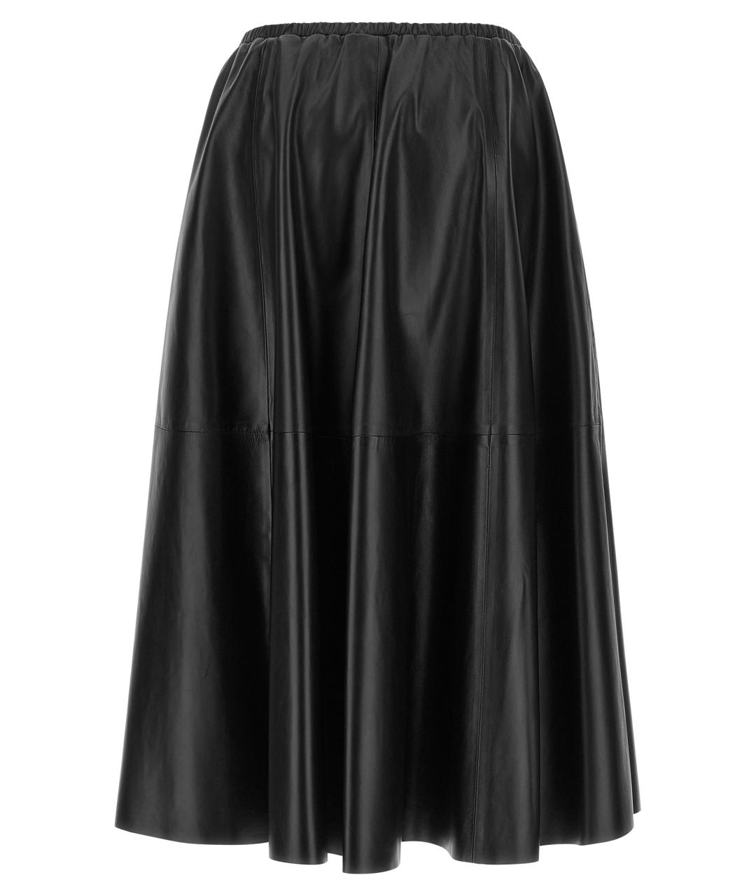 ALBERTA FERRETTI Черная полиэстеровая юбка макси, фото 2