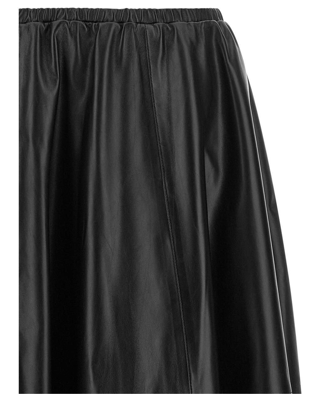 ALBERTA FERRETTI Черная полиэстеровая юбка макси, фото 3