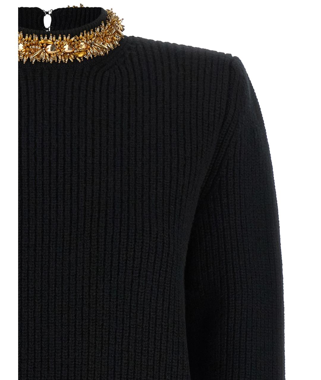 BALMAIN Черный шерстяной джемпер / свитер, фото 3