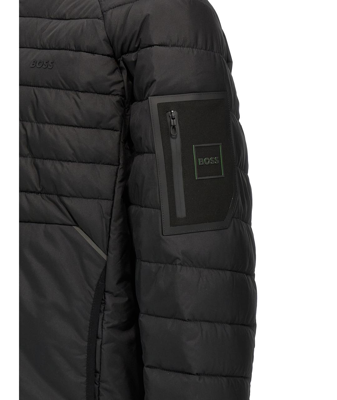 HUGO BOSS Черная полиэстеровая куртка, фото 4
