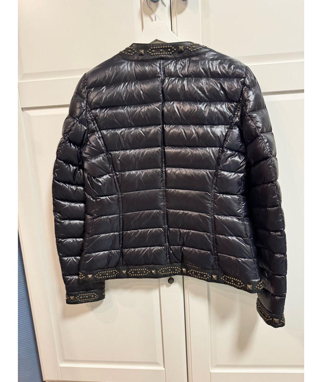 MONCLER Черная полиэстеровая куртка, фото 2