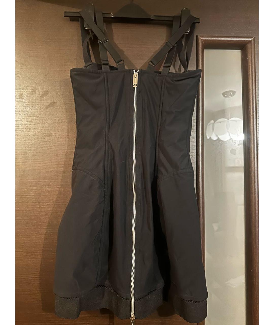 BURBERRY Черное полиэстеровое коктейльное платье, фото 2