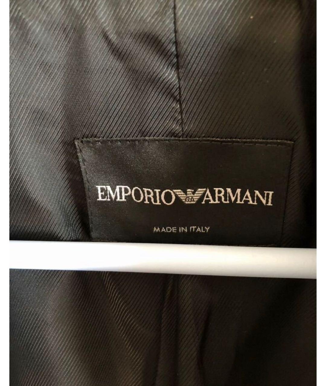 EMPORIO ARMANI Серый шерстяной жакет/пиджак, фото 5