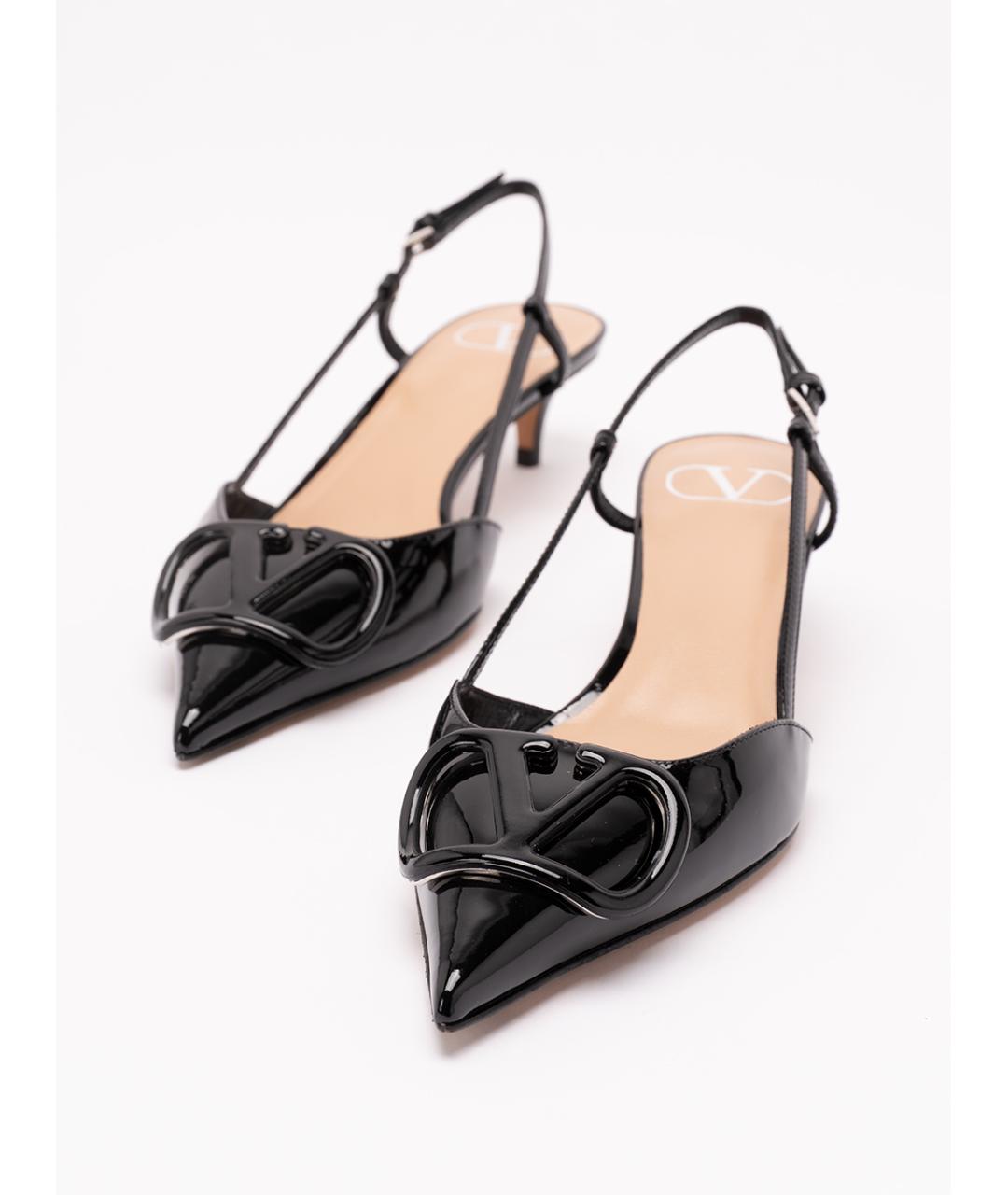 VALENTINO Черные кожаные туфли, фото 6