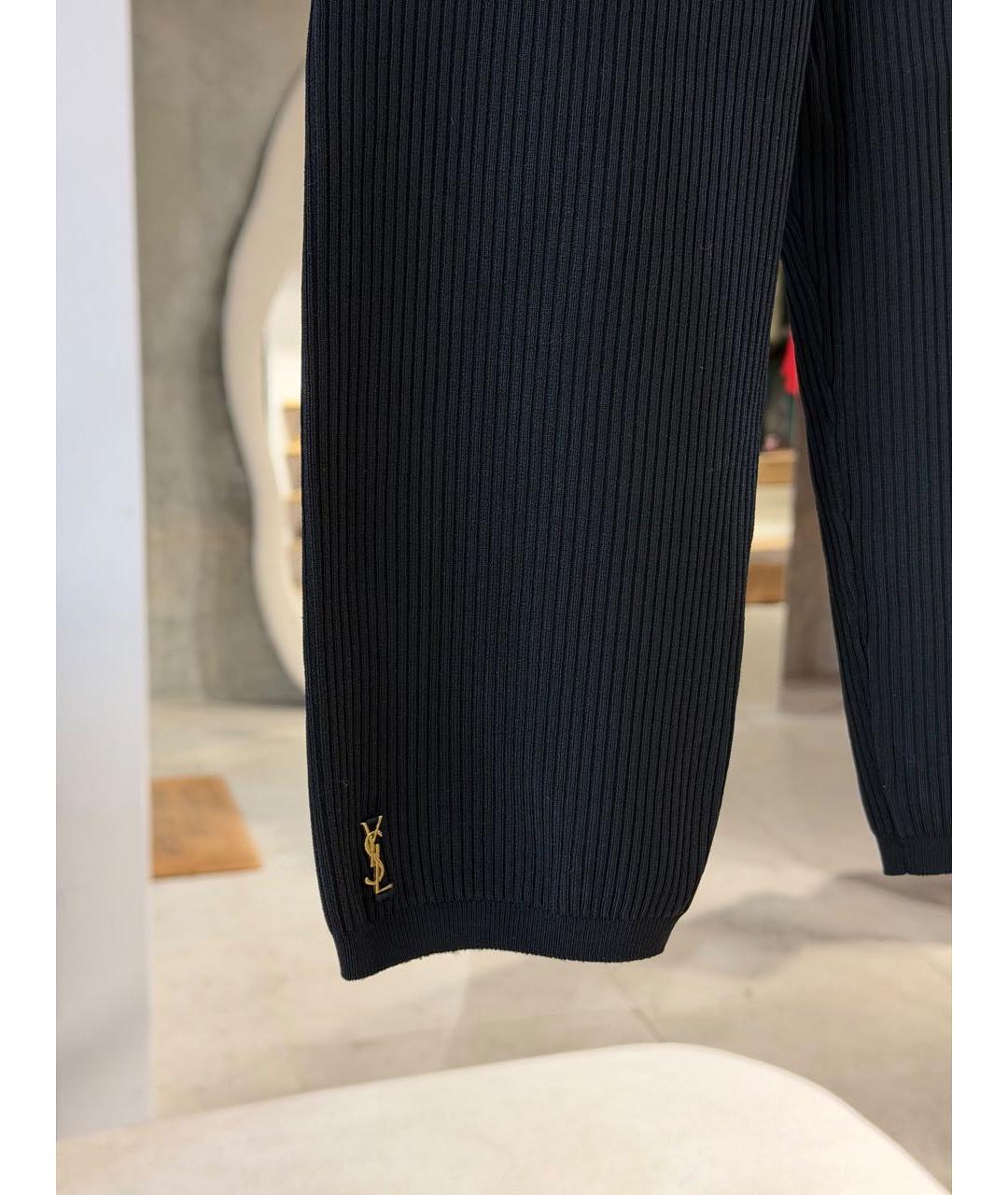 SAINT LAURENT Черные леггинсы и велосипедки, фото 2