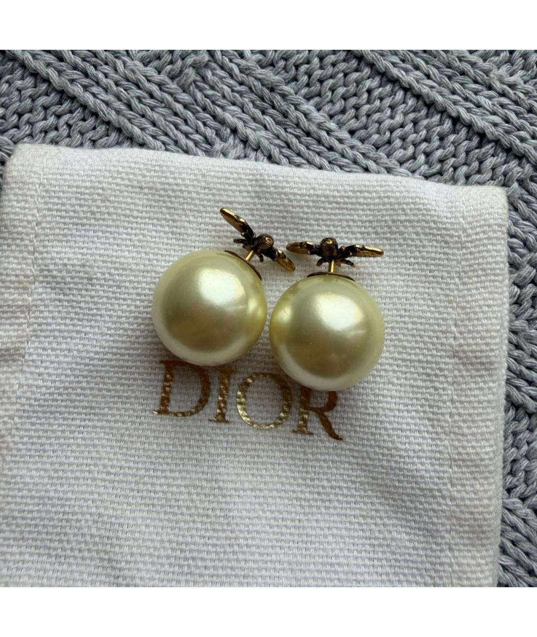 CHRISTIAN DIOR Золотые серьги, фото 6