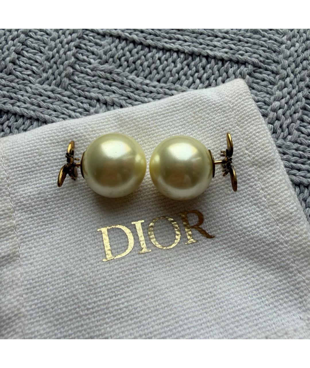 CHRISTIAN DIOR Золотые серьги, фото 3
