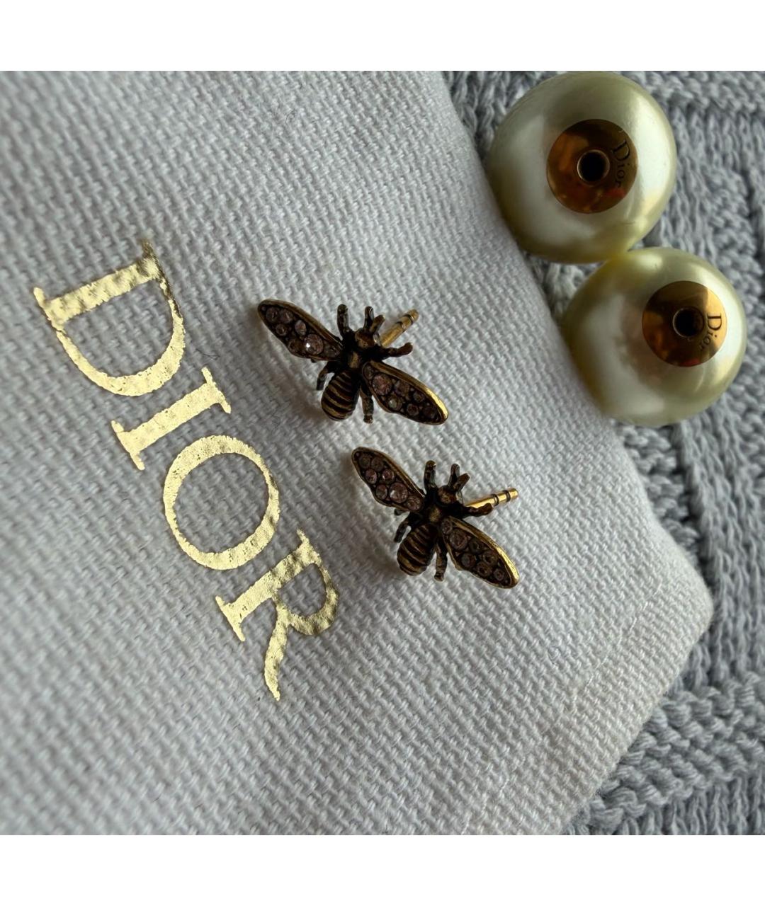 CHRISTIAN DIOR Золотые серьги, фото 5