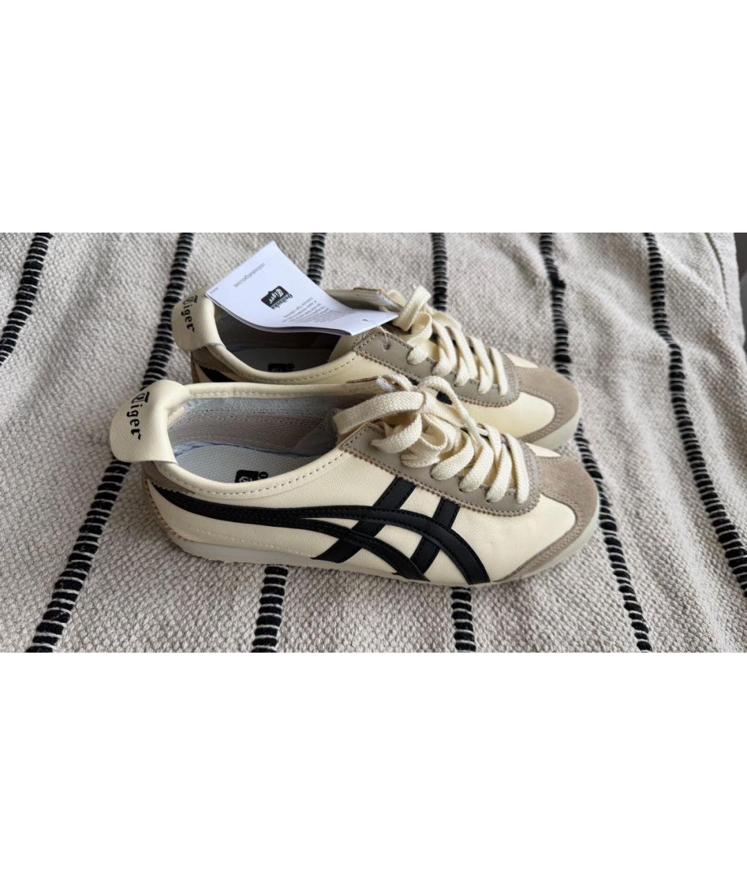 ONITSUKA TIGER Бежевые замшевые кроссовки, фото 5
