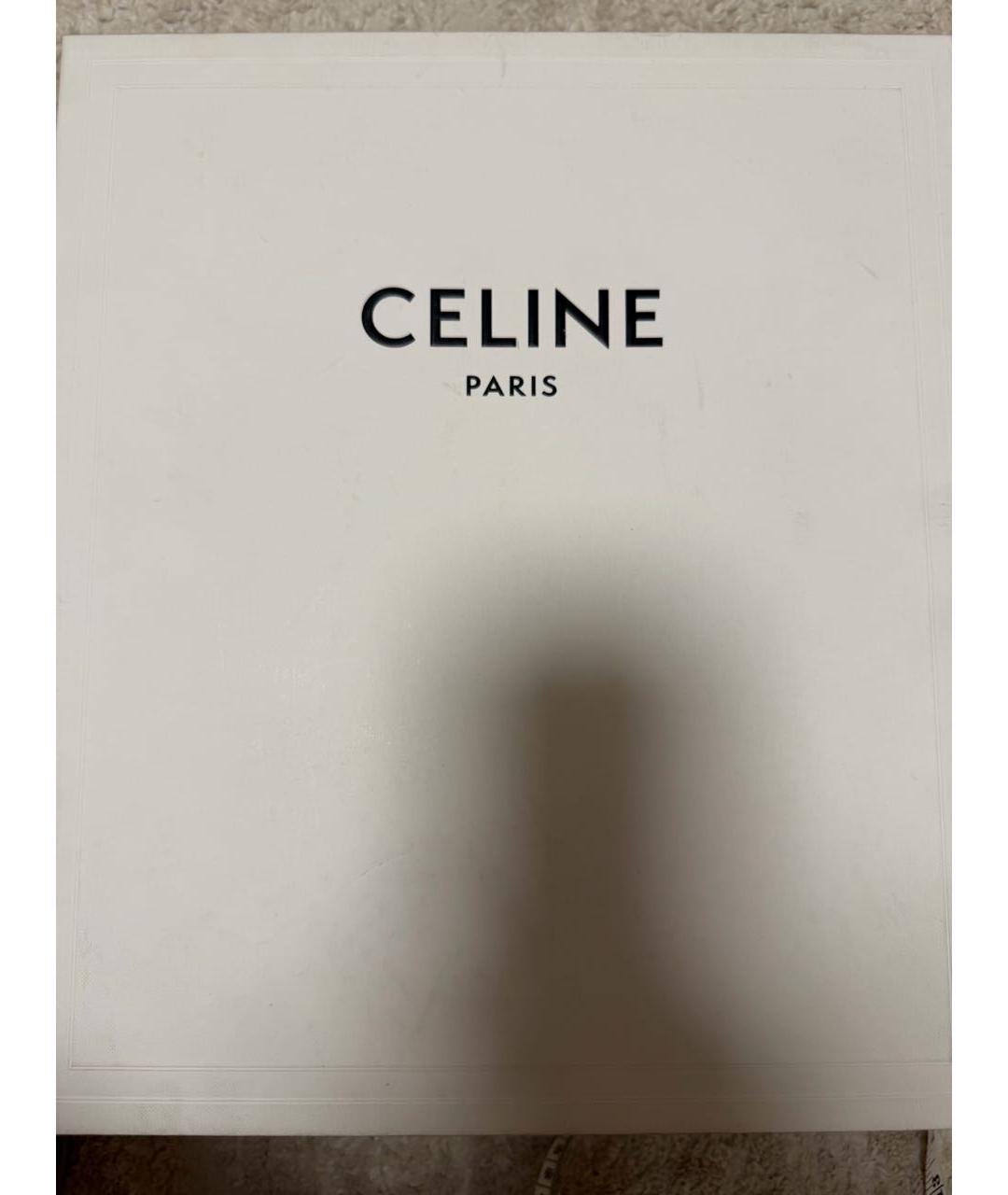 CELINE Черные кожаные высокие кроссовки / кеды, фото 6