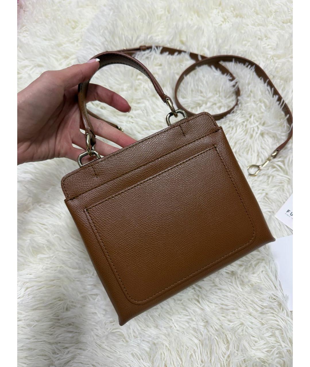 FURLA Коричневая сумка через плечо, фото 3