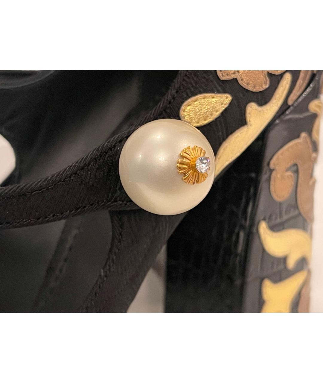 DOLCE&GABBANA Черные кожаные туфли, фото 6