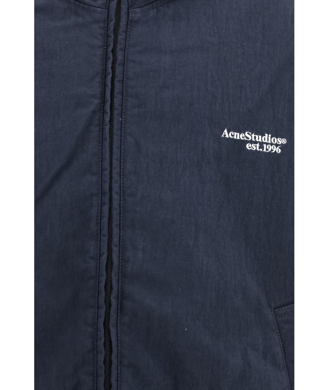 ACNE STUDIOS Темно-синяя нейлоновая куртка, фото 3