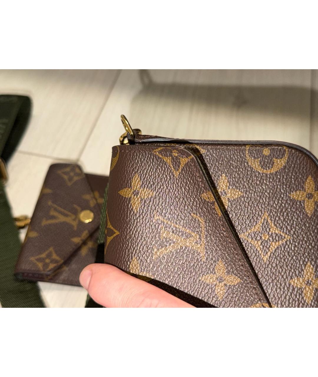 LOUIS VUITTON Коричневая сумка через плечо из канвы, фото 2