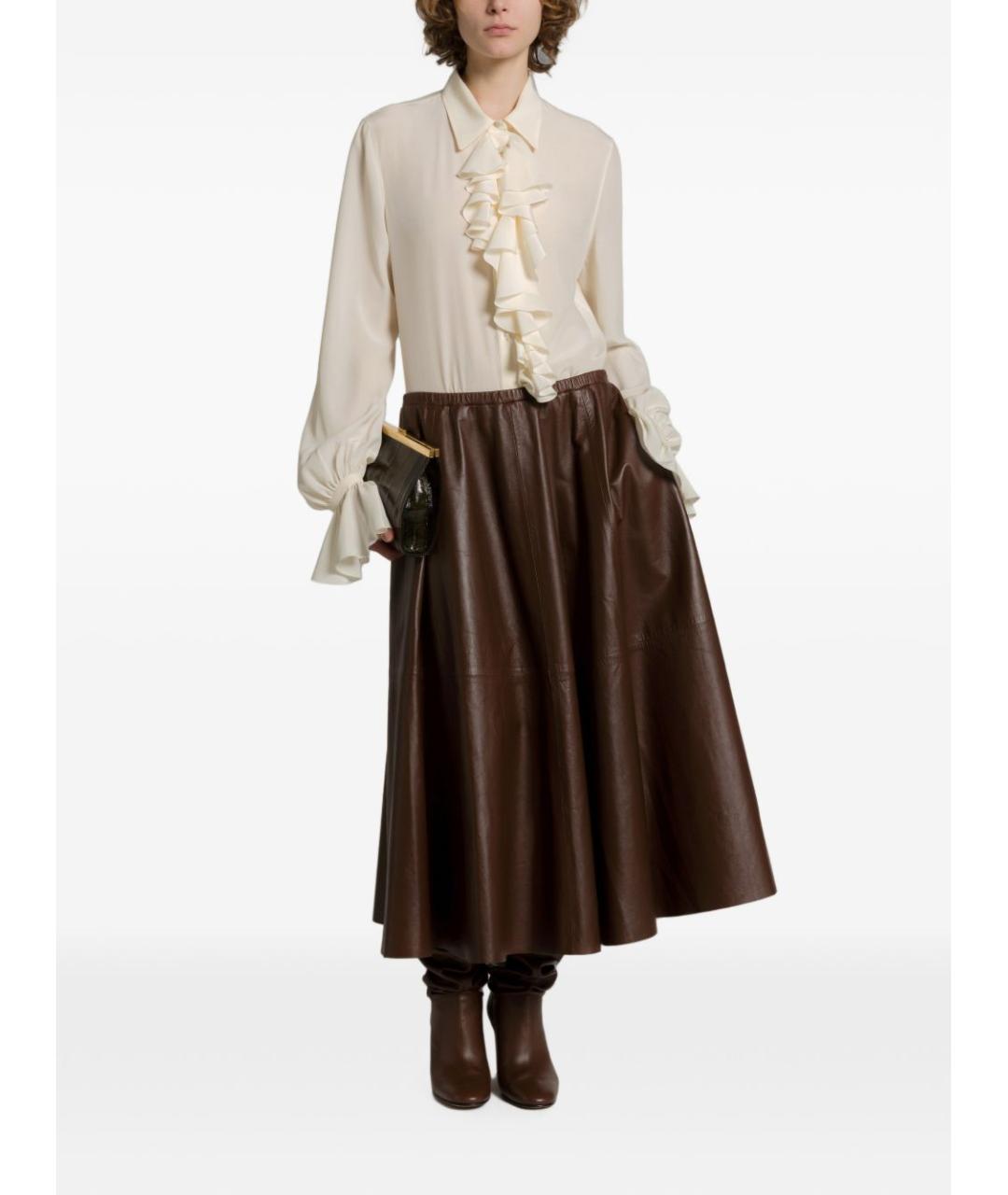ALBERTA FERRETTI Бежевая блузы, фото 3