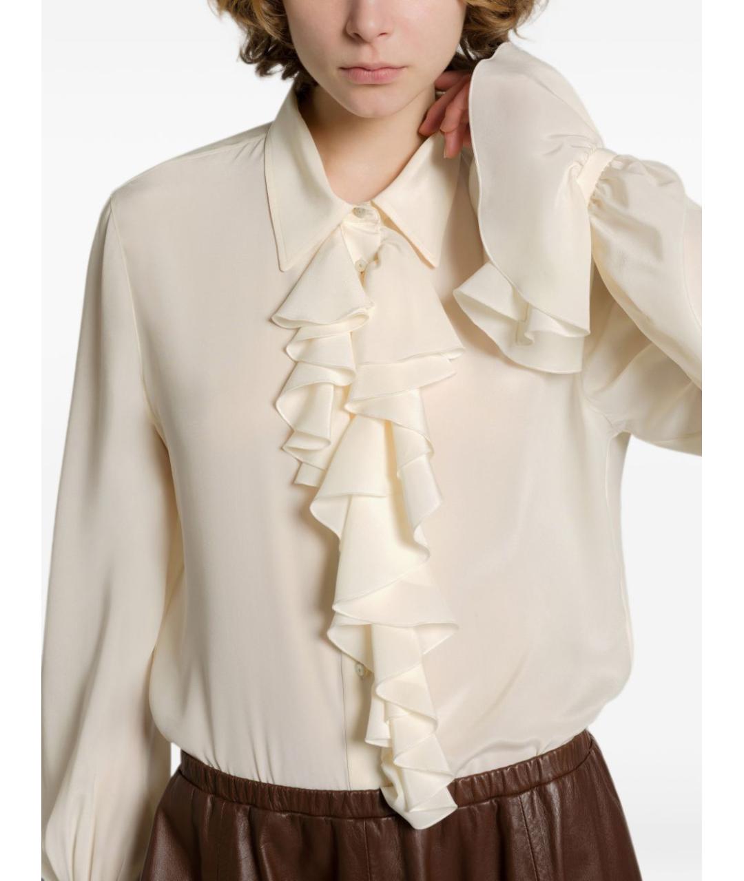 ALBERTA FERRETTI Бежевая блузы, фото 4
