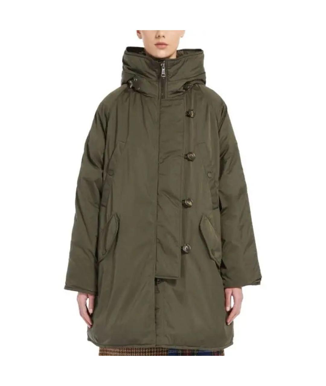 MAX MARA Хаки полиэстеровая парка, фото 9