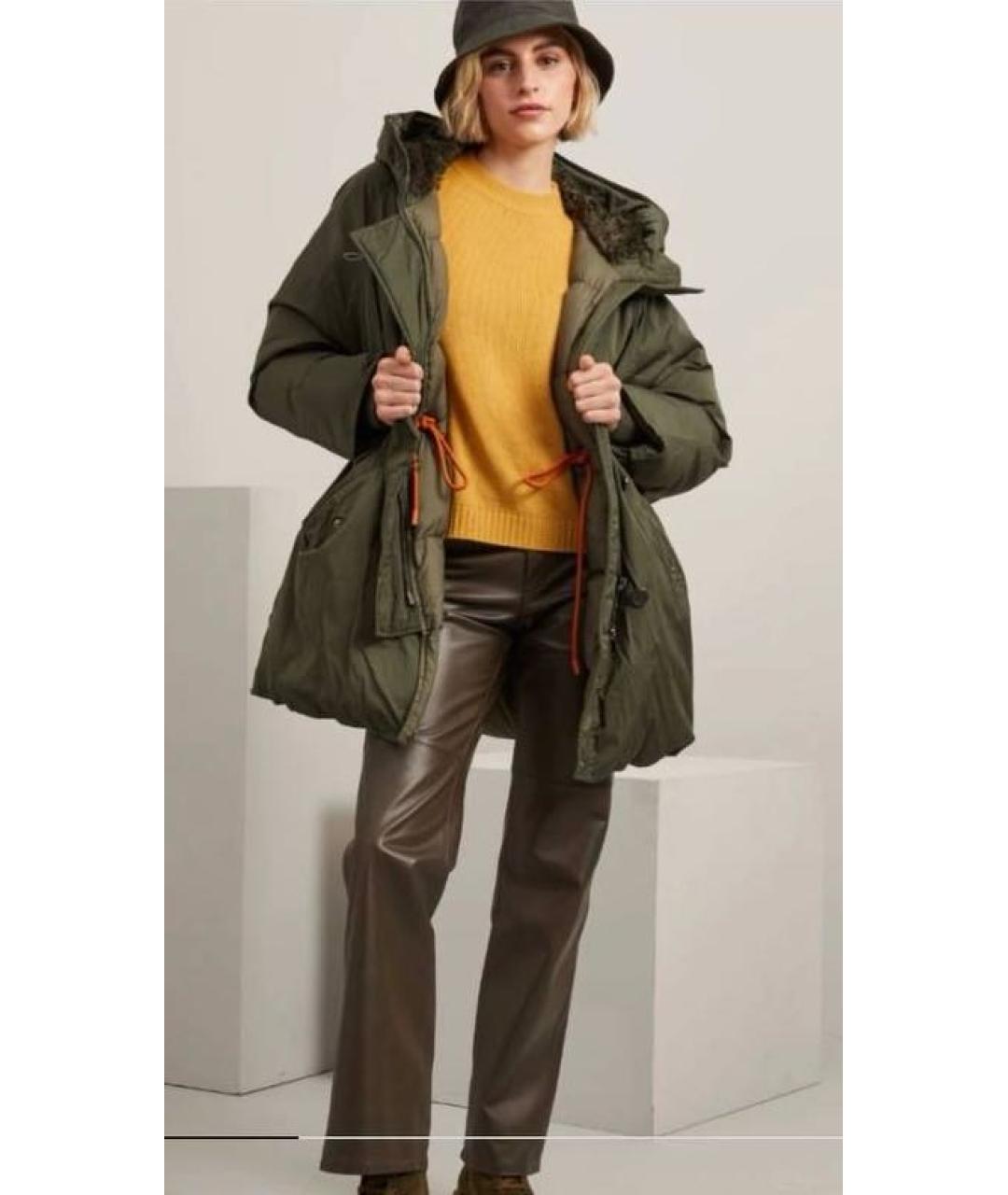 MAX MARA Хаки полиэстеровая парка, фото 8