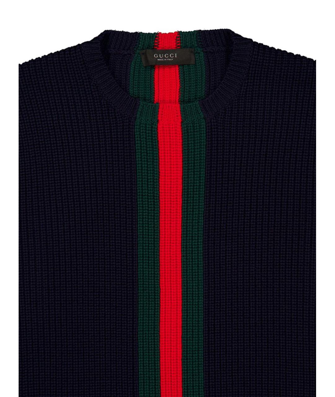 GUCCI Синий джемпер / свитер, фото 2