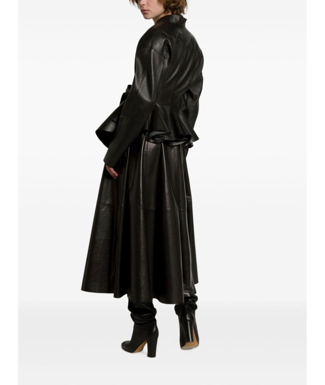 ALBERTA FERRETTI Черная кожаная куртка, фото 4