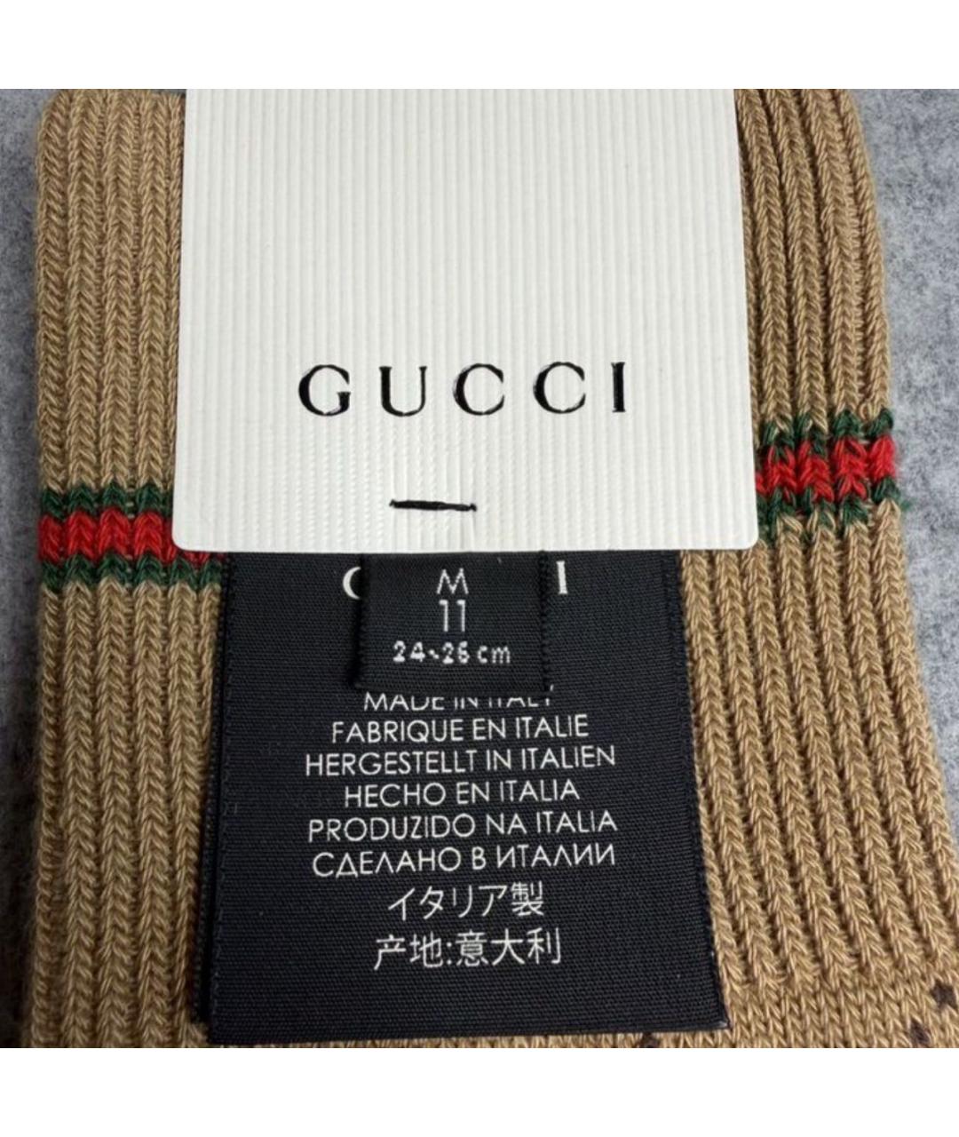 GUCCI Коричневые носки, чулки и колготы, фото 4