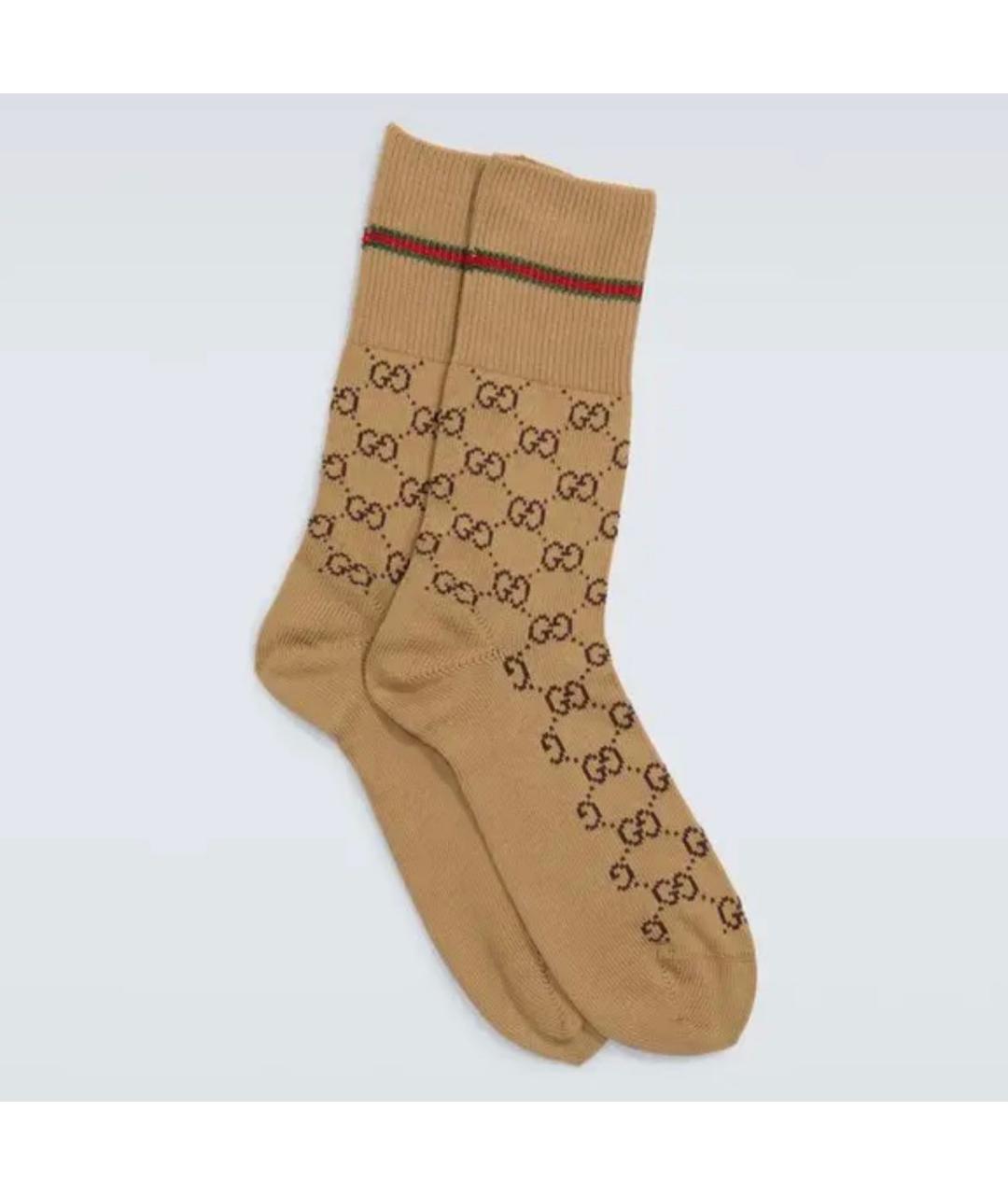 GUCCI Коричневые носки, чулки и колготы, фото 6