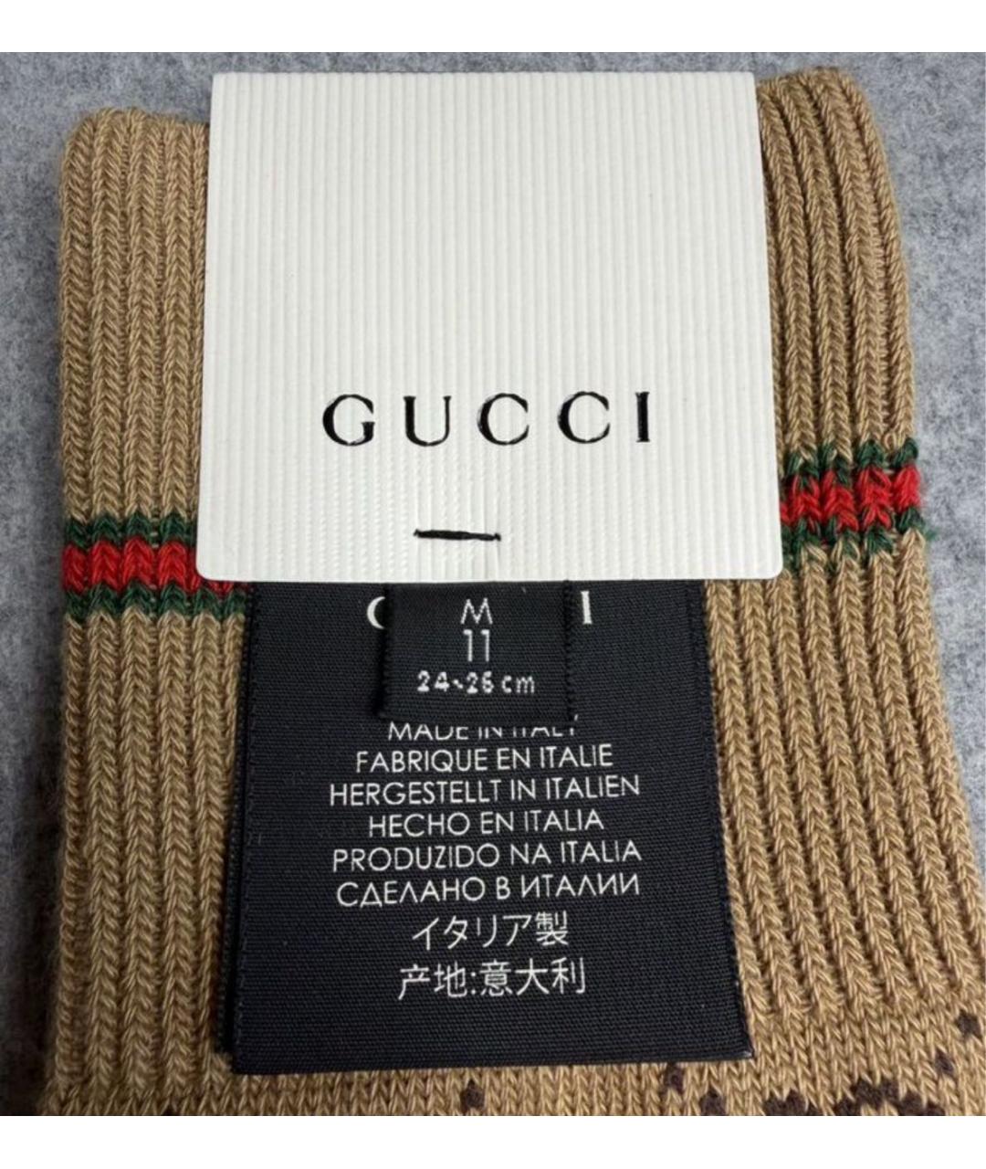 GUCCI Коричневые носки, чулки и колготы, фото 4