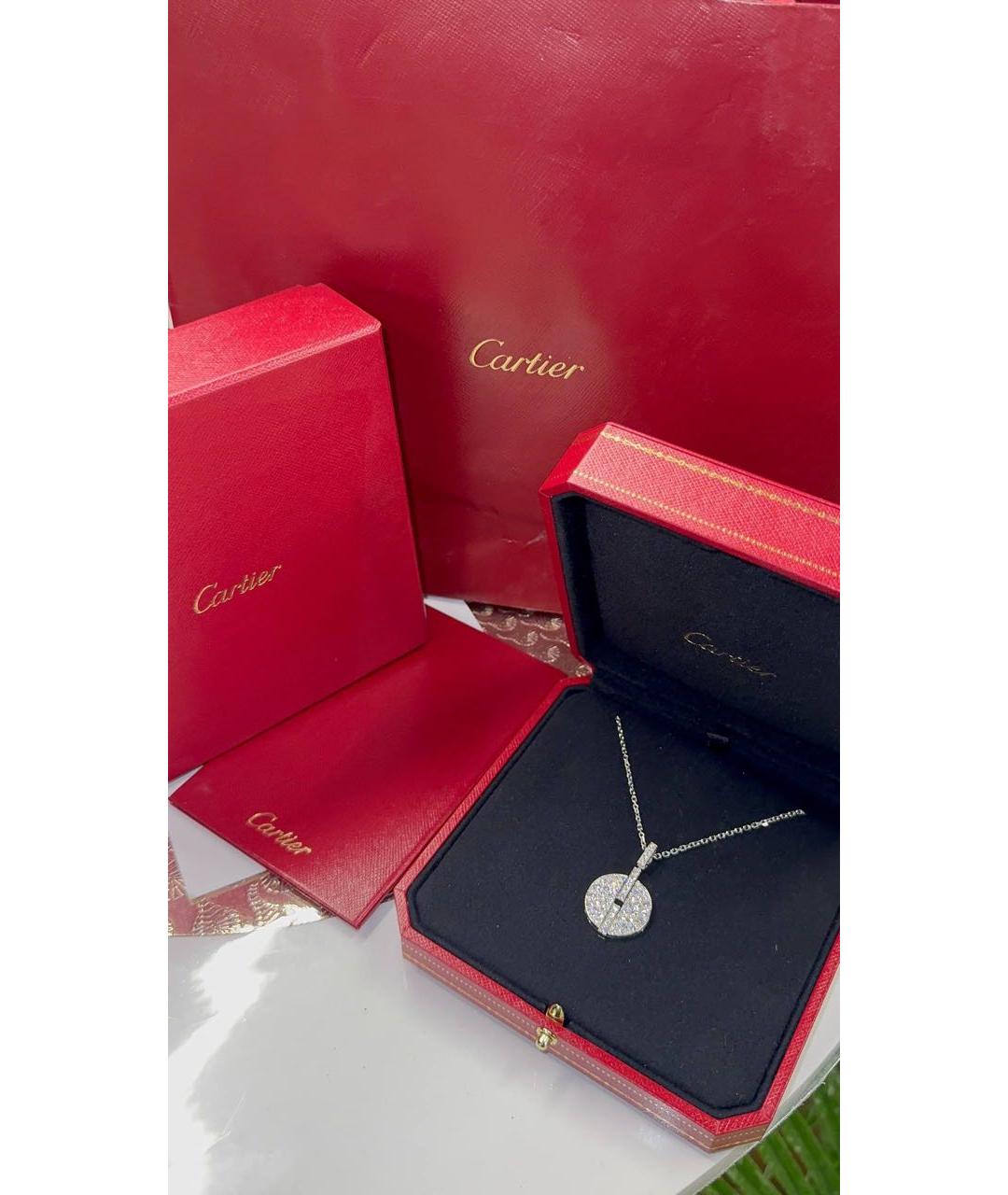 CARTIER Белое колье из белого золота, фото 4