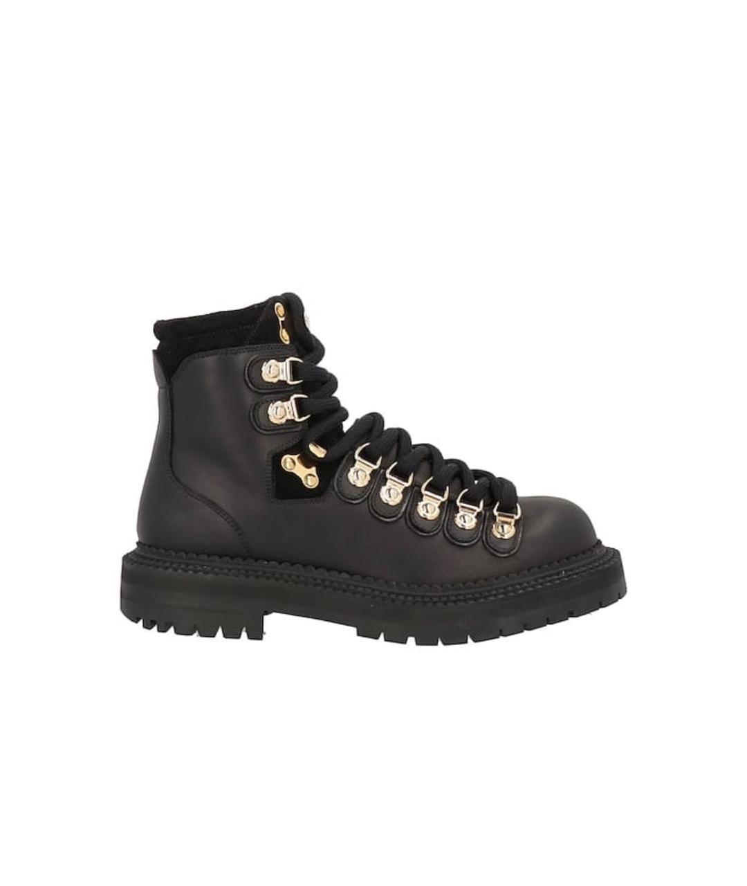 BURBERRY Черные кожаные ботинки, фото 9